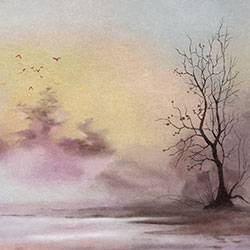 秋天风景-原创定制壁画 CG-NDC5228