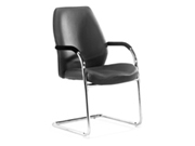 现代真皮会议椅