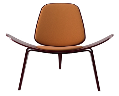 现代经典休闲椅|真皮休闲椅|办公火狐官方网站|微笑椅|休闲椅|三足贝壳椅，休闲椅，弯板椅，火狐HUOHU（中国）椅 CG-SLS-Chair