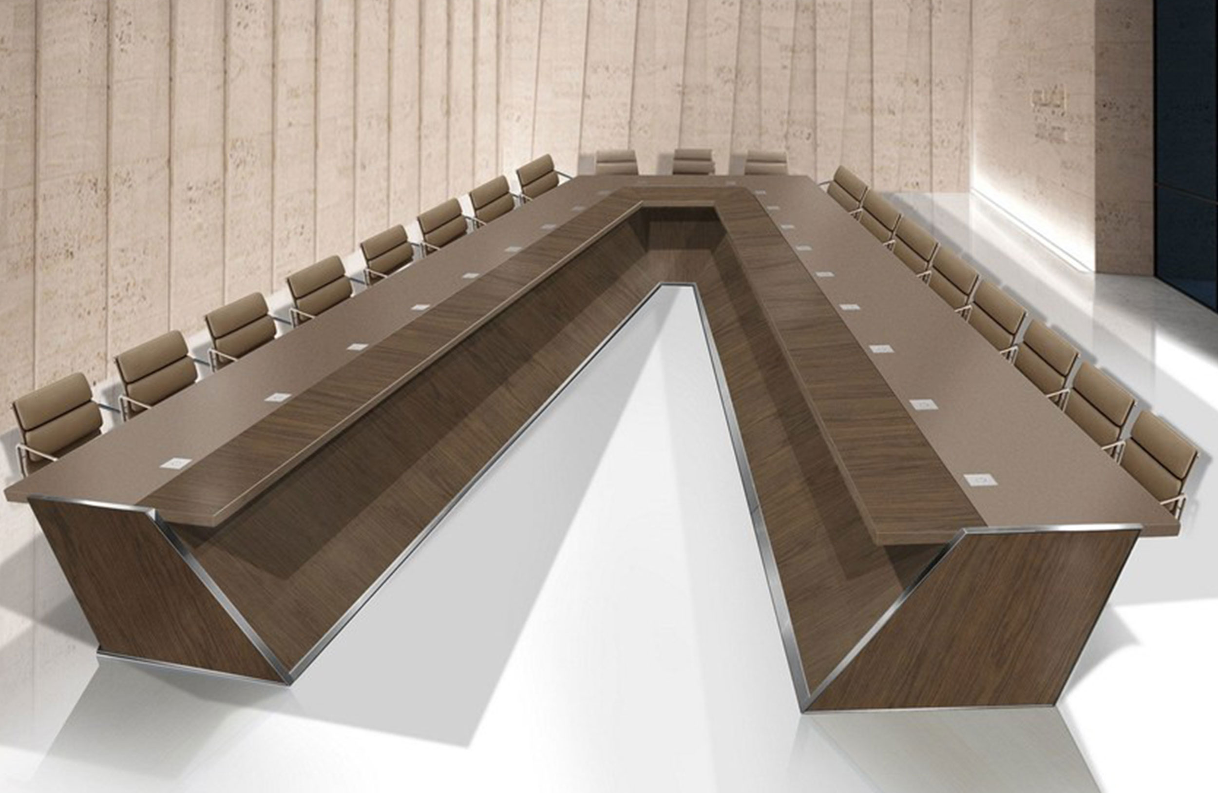 会议台|会议条桌|办公火狐官方网站|火狐HUOHU（中国）火狐官方网站|木制斜边会议桌