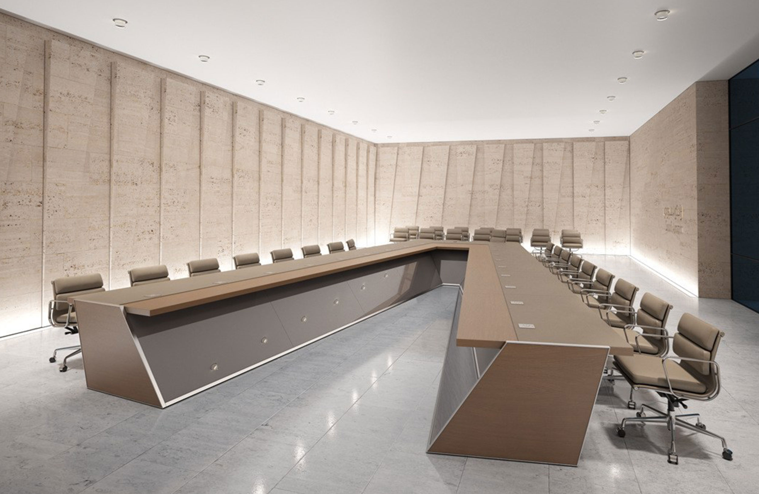 会议台|会议条桌|办公火狐官方网站|火狐HUOHU（中国）火狐官方网站|木制斜边会议桌