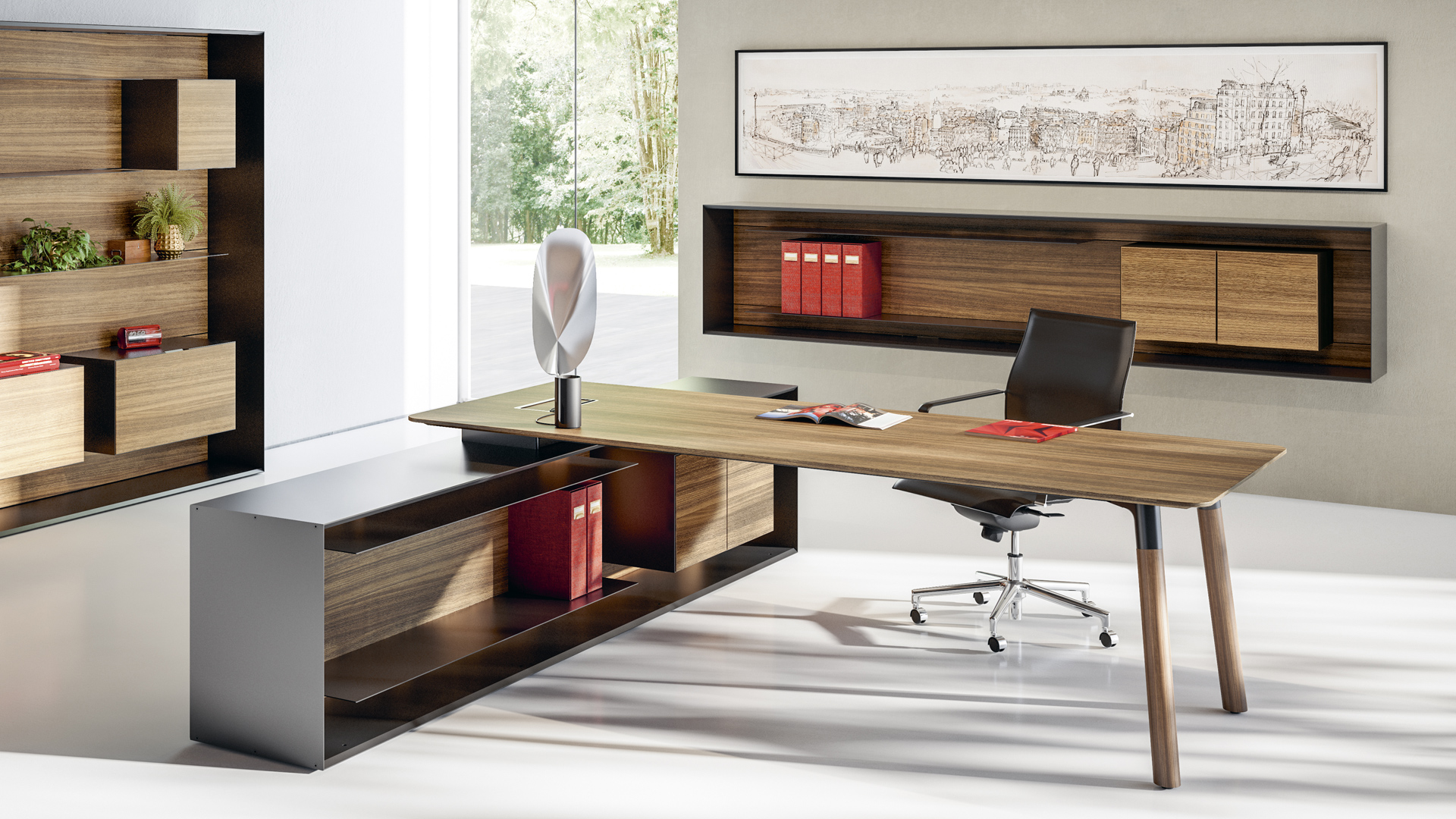 创意火狐官方网站 - 储物|装饰架|办公火狐官方网站|火狐HUOHU（中国）火狐官方网站|Outline 办公室书架/开放式木制书架