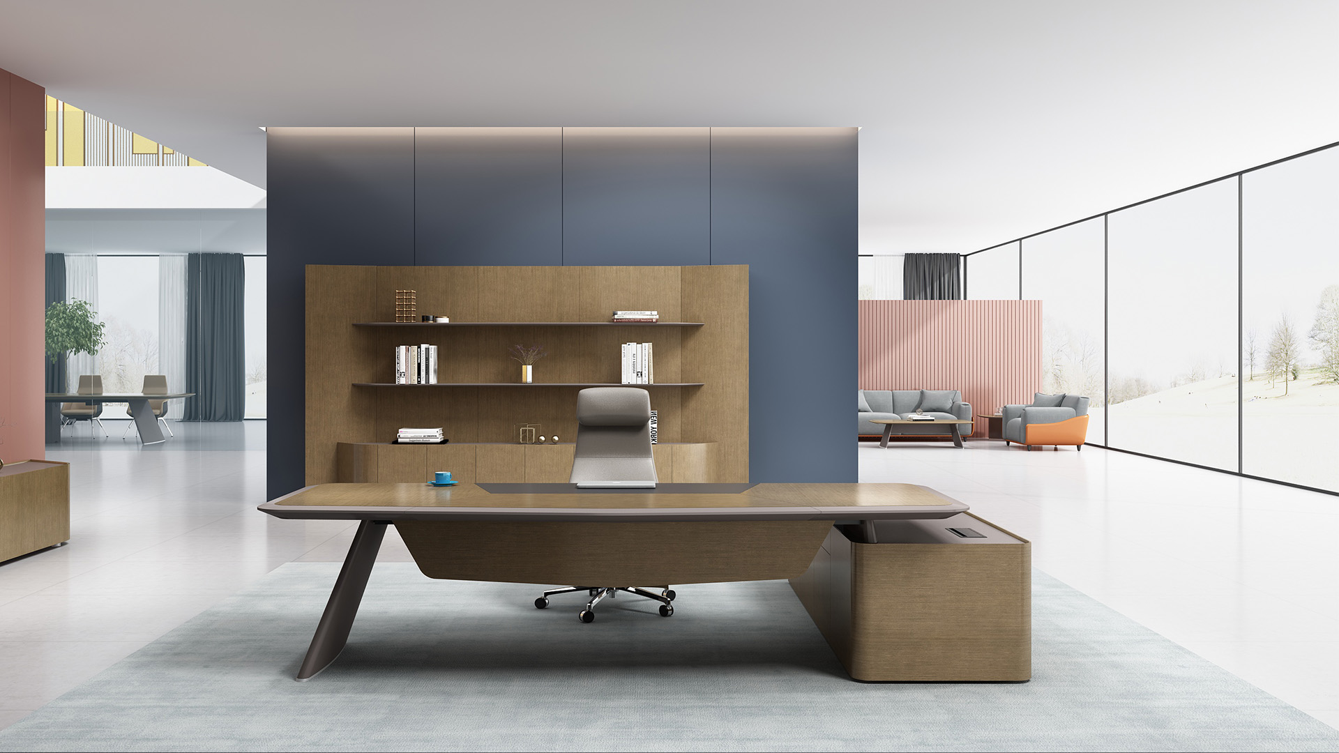 [办公台|时尚大班台|办公火狐官方网站|火狐HUOHU（中国）火狐官方网站|大班台/配套系列]