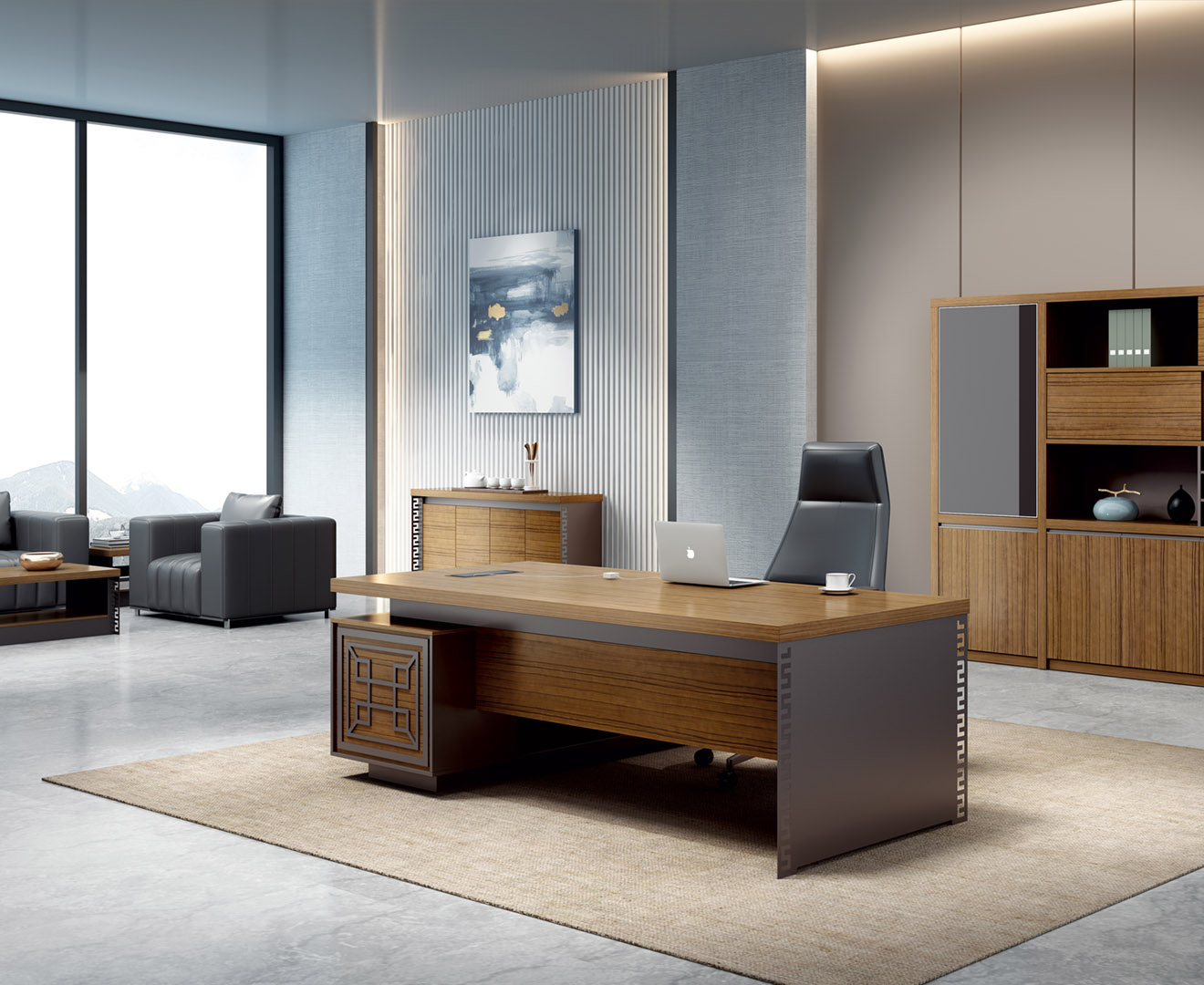 [办公台|时尚大班台|办公火狐官方网站|火狐HUOHU（中国）火狐官方网站|大班台/配套系列]