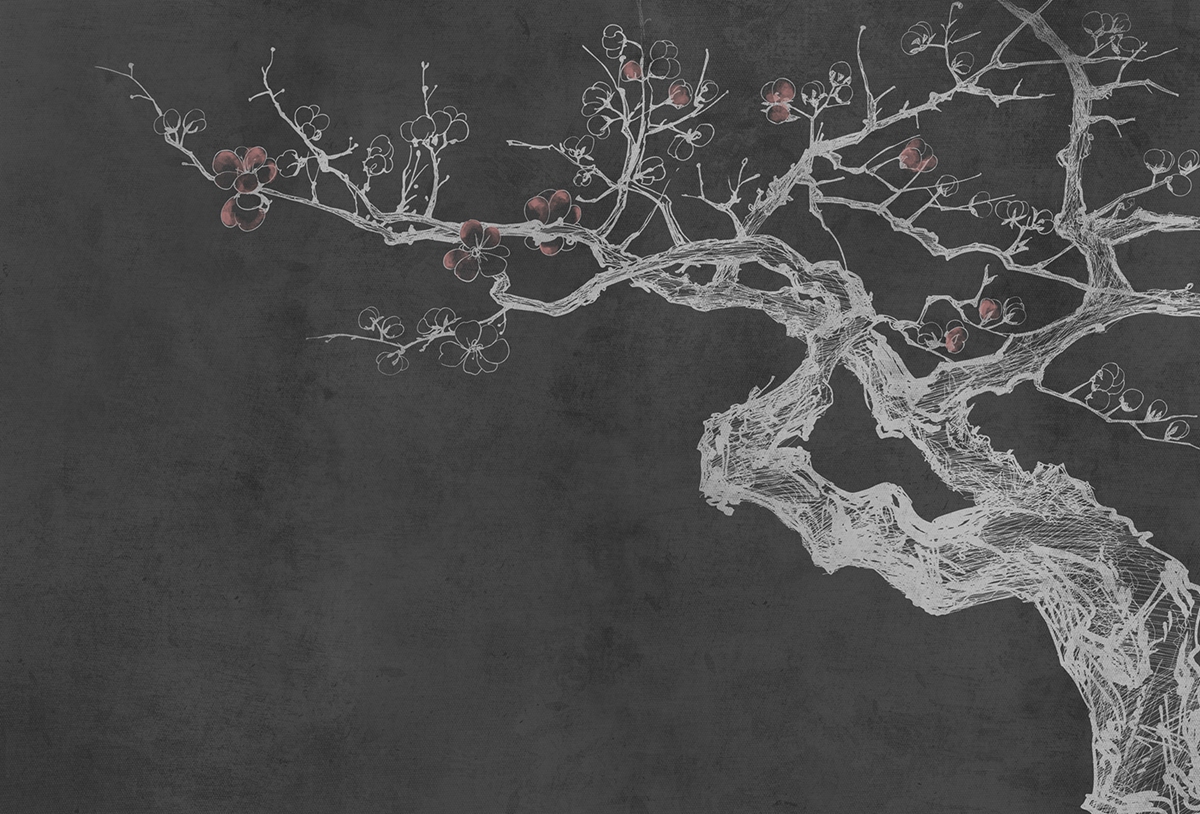 创意火狐官方网站 - 附件|装饰画/墙饰|办公火狐官方网站|火狐HUOHU（中国）火狐官方网站|梅Ⅱ-原创定制壁画