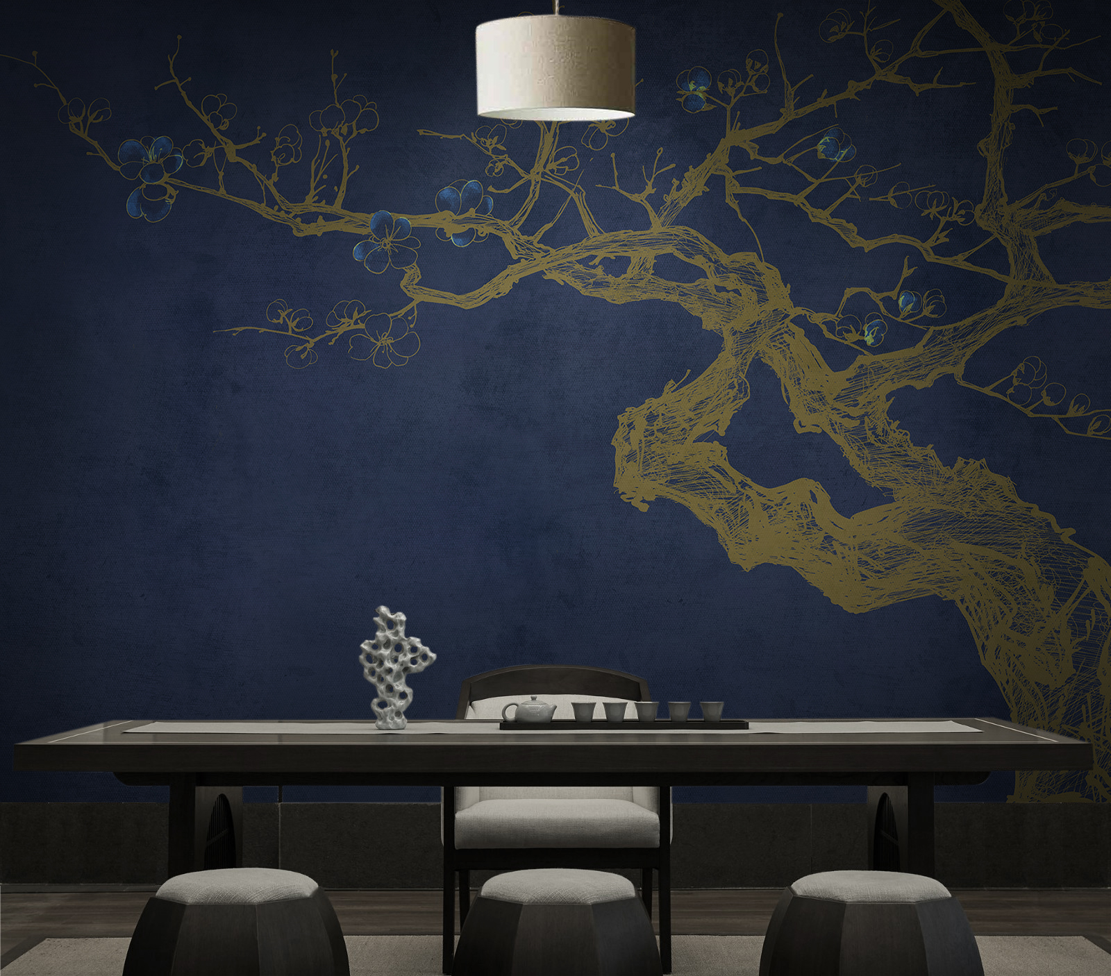 创意火狐官方网站 - 附件|装饰画/墙饰|办公火狐官方网站|火狐HUOHU（中国）火狐官方网站|梅Ⅱ-原创定制壁画