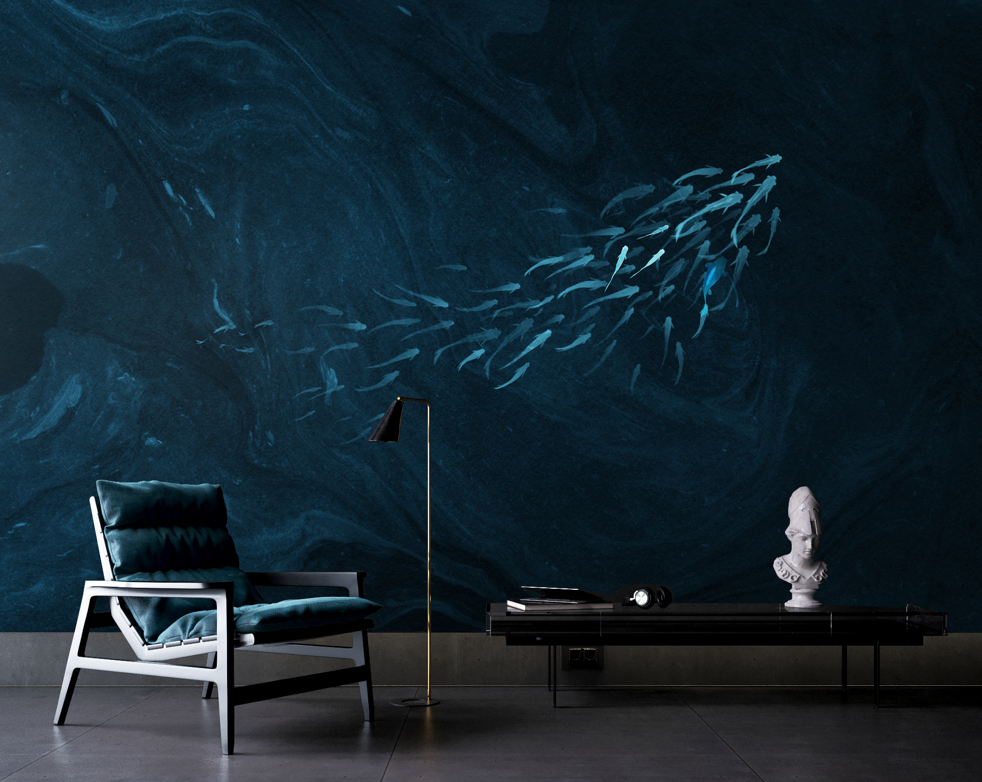 创意火狐官方网站 - 附件|装饰画/墙饰|办公火狐官方网站|火狐HUOHU（中国）火狐官方网站|鲤鱼溪Ⅱ-原创定制壁画