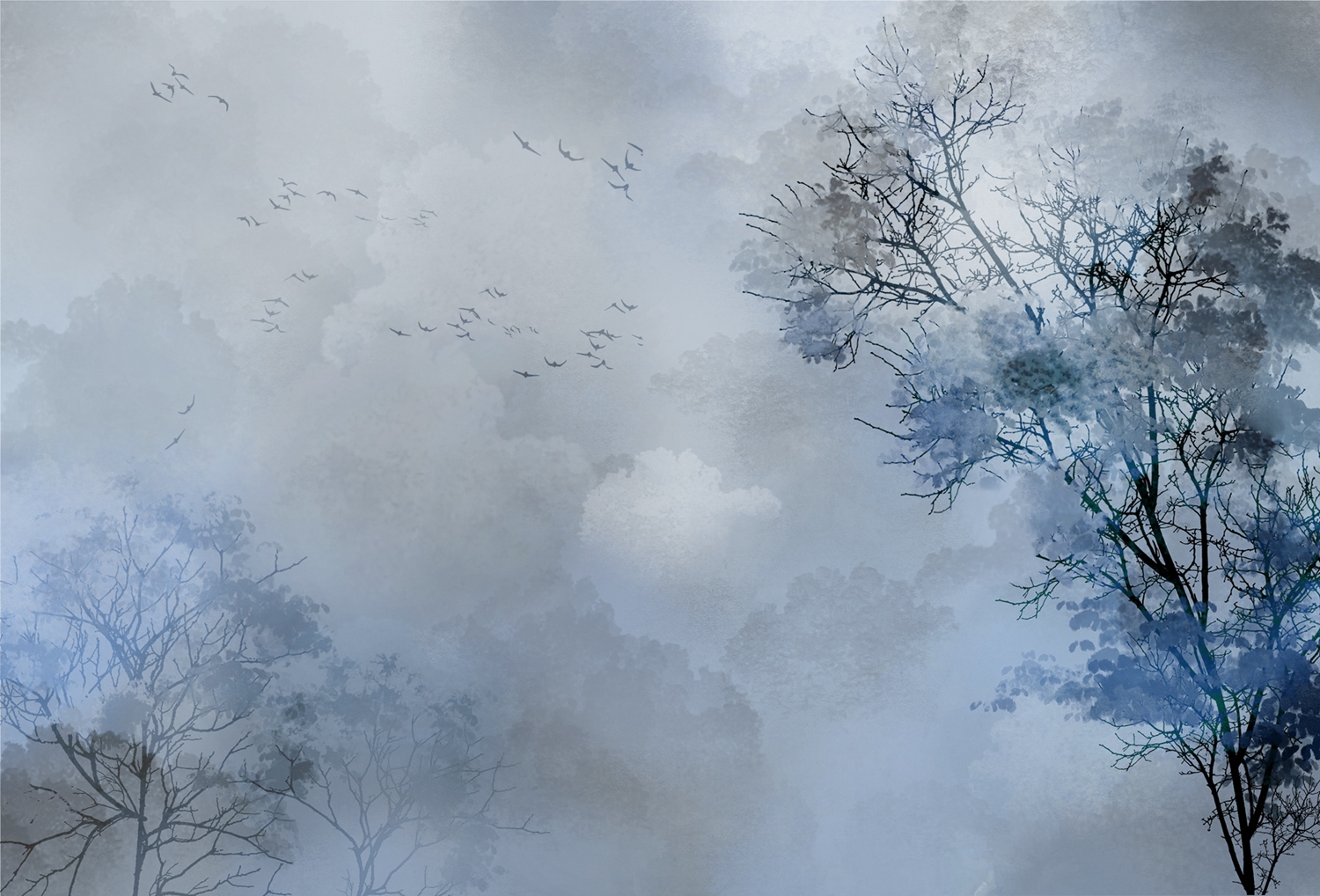 创意火狐官方网站 - 附件|装饰画/墙饰|办公火狐官方网站|火狐HUOHU（中国）火狐官方网站|迷雾从林-原创定制壁画