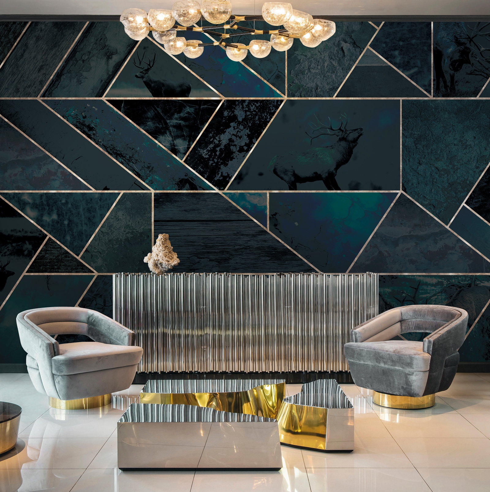 创意火狐官方网站 - 附件|装饰画/墙饰|办公火狐官方网站|火狐HUOHU（中国）火狐官方网站|麋鹿-原创定制壁画