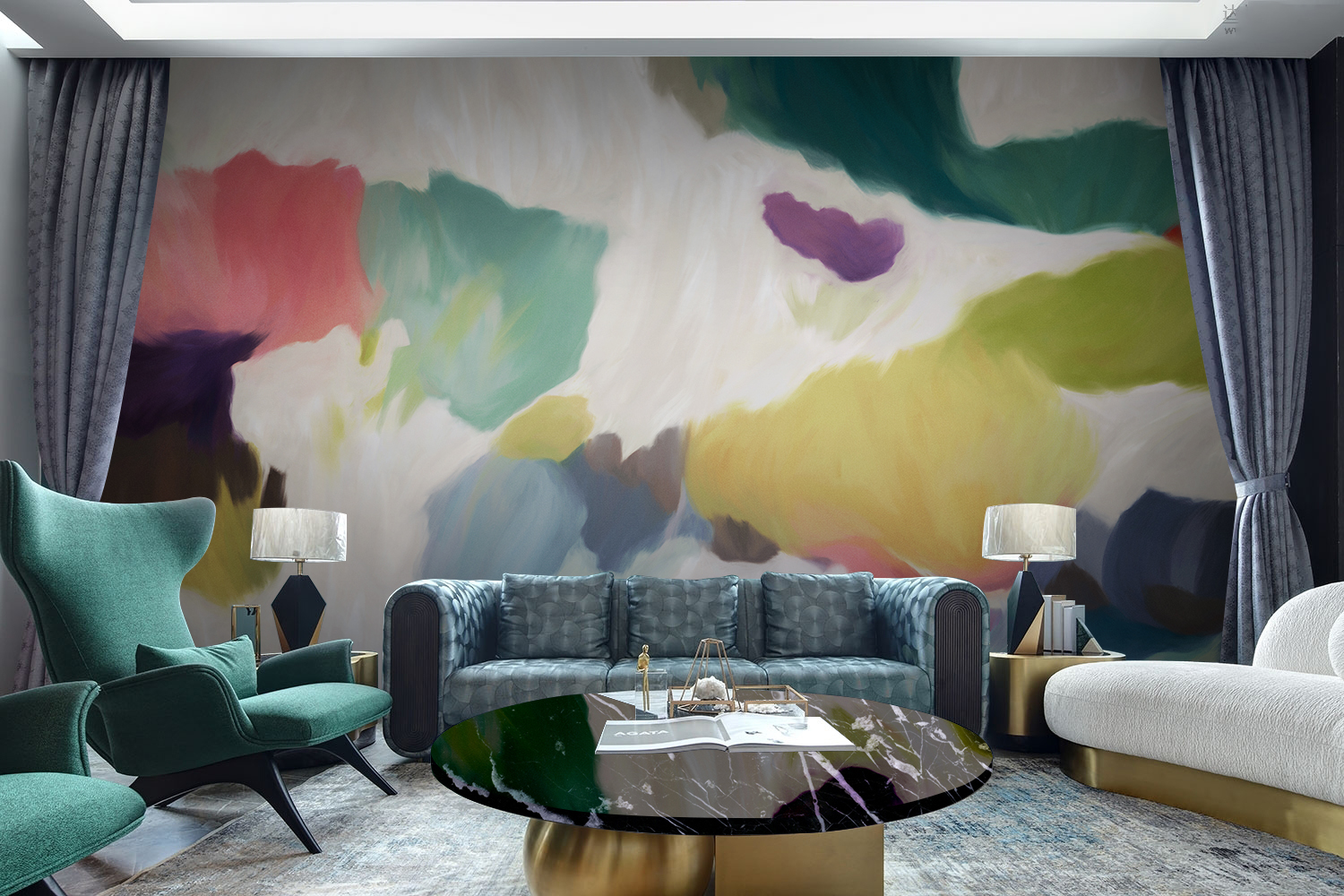 创意火狐官方网站 - 附件|装饰画/墙饰|办公火狐官方网站|火狐HUOHU（中国）火狐官方网站|听海-原创定制壁画