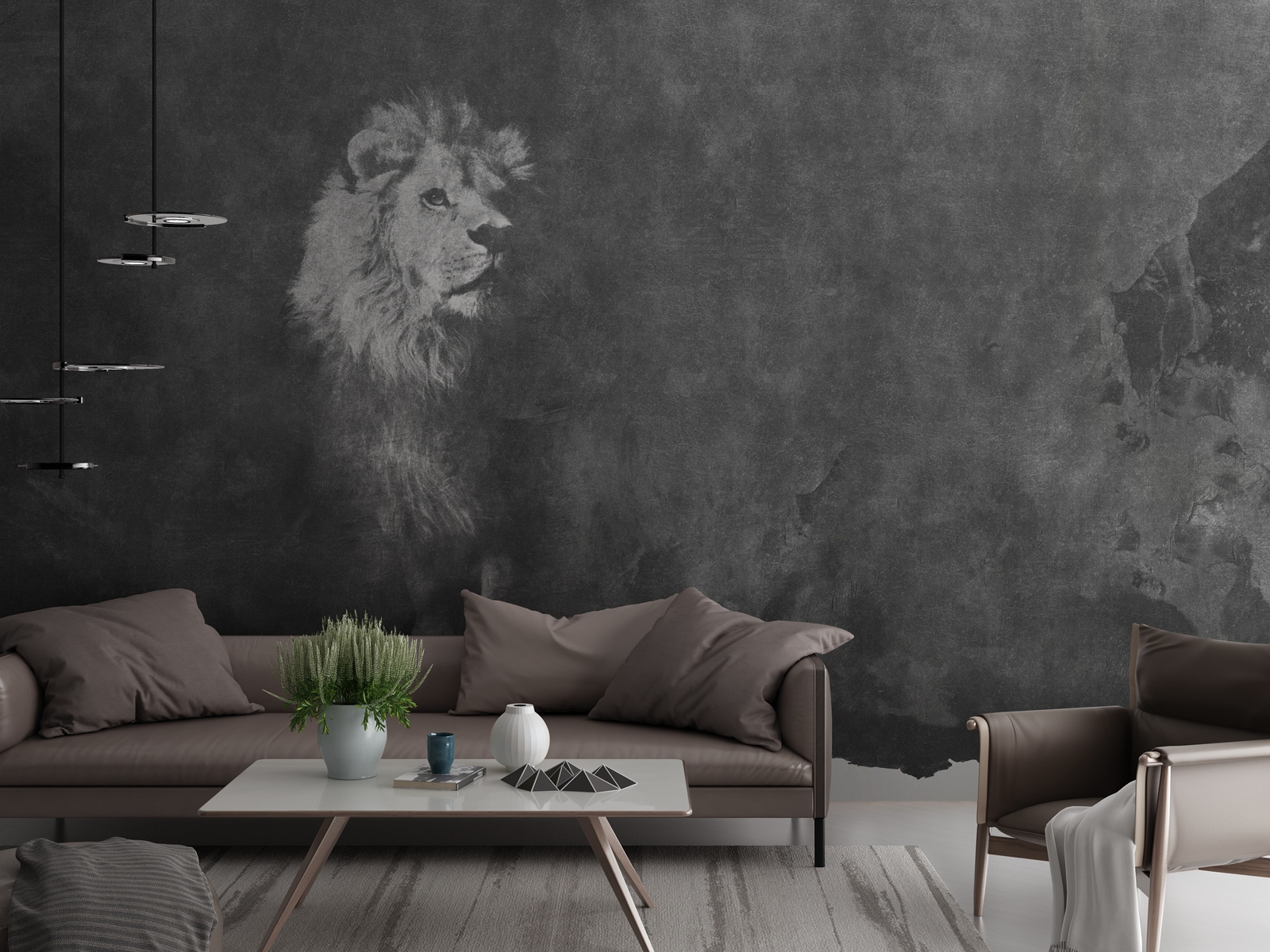 创意火狐官方网站 - 附件|装饰画/墙饰|办公火狐官方网站|火狐HUOHU（中国）火狐官方网站|狮子-原创定制壁画