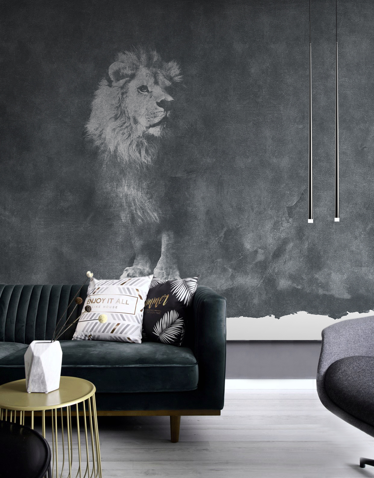 创意火狐官方网站 - 附件|装饰画/墙饰|办公火狐官方网站|火狐HUOHU（中国）火狐官方网站|狮子-原创定制壁画