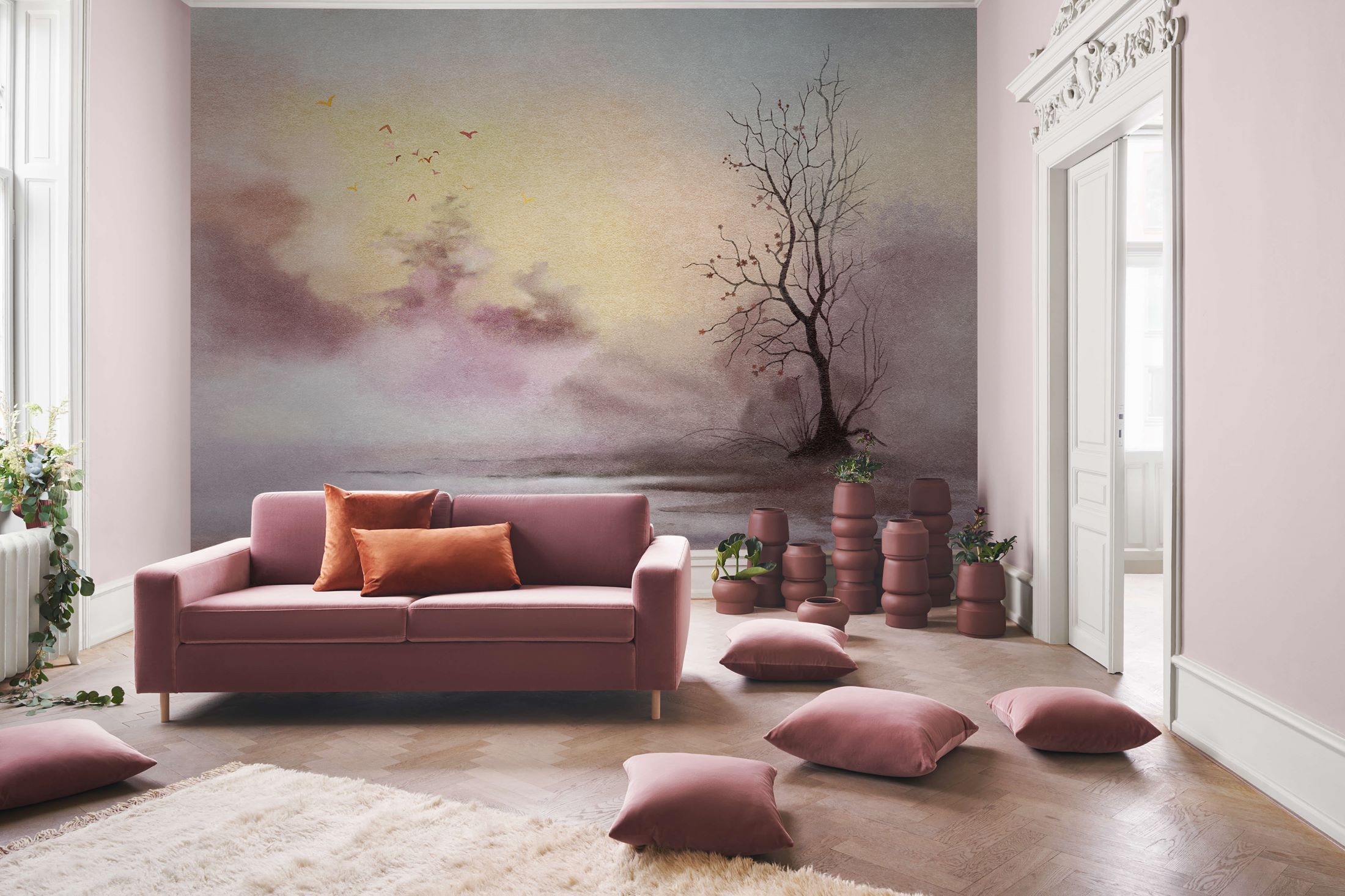 创意火狐官方网站 - 附件|装饰画/墙饰|办公火狐官方网站|火狐HUOHU（中国）火狐官方网站|秋天风景-原创定制壁画