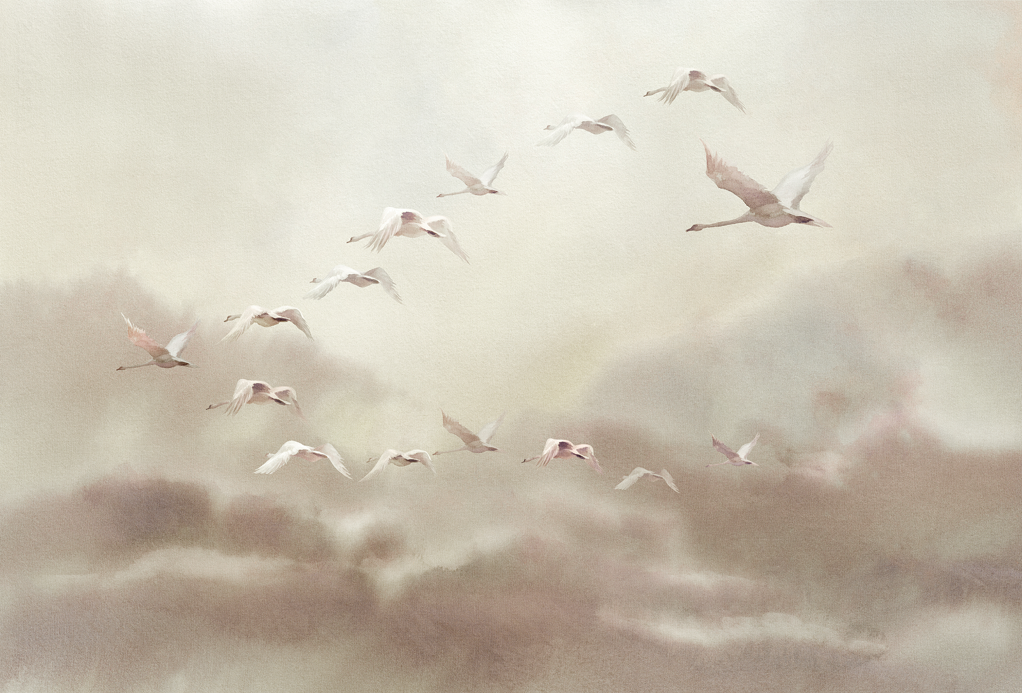 [创意火狐官方网站 - 附件|装饰画/墙饰|办公火狐官方网站|火狐HUOHU（中国）火狐官方网站|候鸟Ⅱ-原创定制壁画]