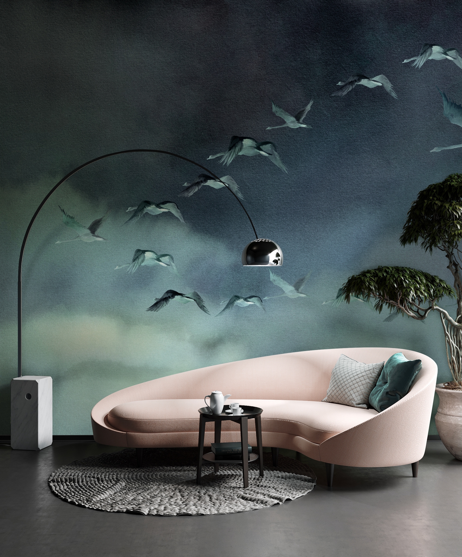 创意火狐官方网站 - 附件|装饰画/墙饰|办公火狐官方网站|火狐HUOHU（中国）火狐官方网站|候鸟Ⅱ-原创定制壁画