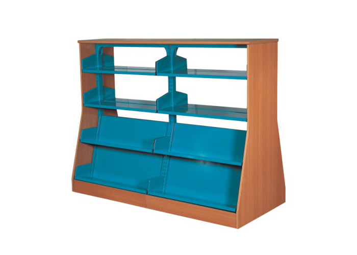 [图书馆火狐官方网站|图书架|办公火狐官方网站|火狐HUOHU（中国）火狐官方网站|单柱双面人字型书架]