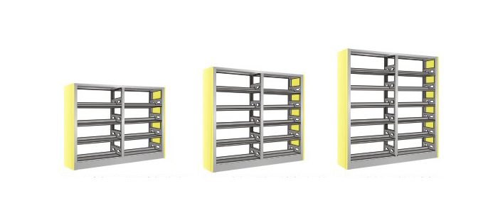 图书馆火狐官方网站|图书架|单柱双面三层书架|三层书架