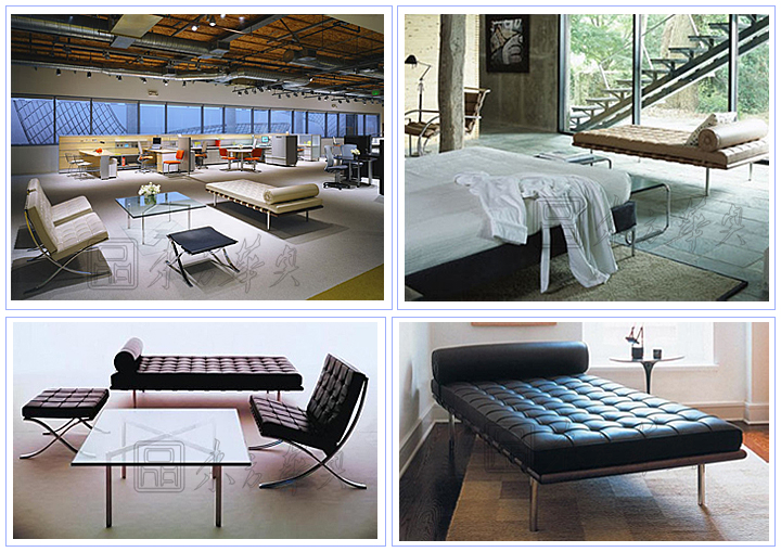 现代经典休闲椅|真皮休闲椅|办公火狐官方网站|巴赛罗那休息床|休闲床