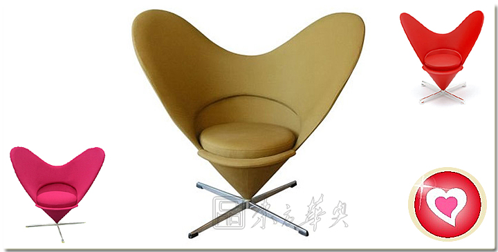 现代经典休闲椅|布面休闲椅|办公火狐官方网站|潘顿心椅|心型休闲椅