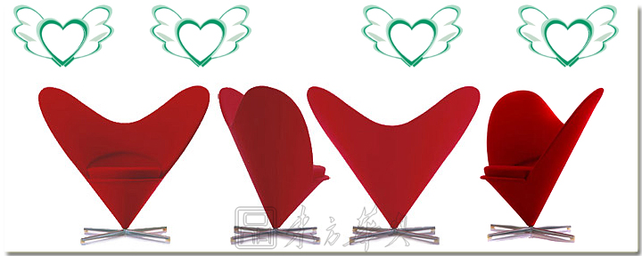 现代经典休闲椅|布面休闲椅|办公火狐官方网站|潘顿心椅|心型休闲椅