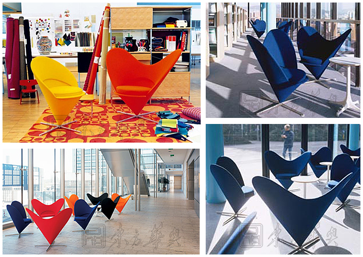 现代经典休闲椅|布面休闲椅|办公火狐官方网站|潘顿心椅|心型休闲椅