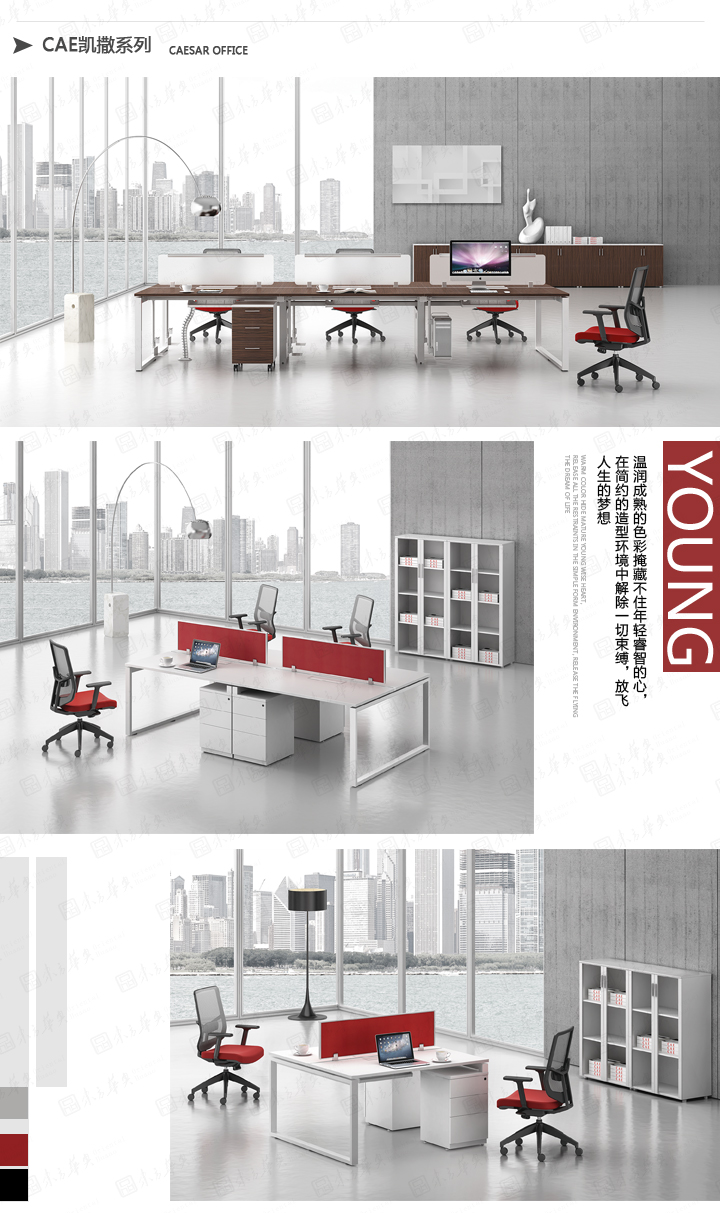 系统办公火狐官方网站|Cae|办公火狐官方网站|Cae凯撒|现代简约时尚高雅员工办公桌，职员桌，工作台